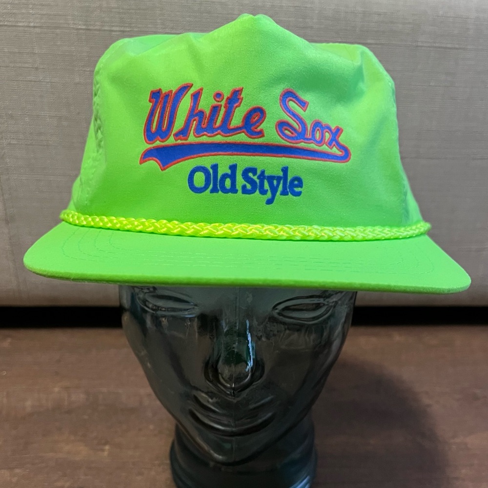 Vintage Chicago White Sox SnapBack Hat Cap MLB 90s  Neon Old Style